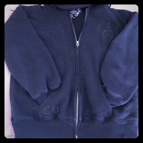 chrome hearts zip hoodie